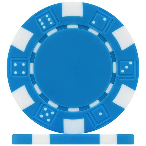 blue and black poker chip